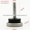25mm ajustável pé chifre pé móveis pé almofada prateleira móveis pé almofada antiderrapante altura ajustável antiderrapante