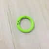 Hebilla de resorte de color, anillo de resorte de aleación de pintura de círculo abierto de metal, cadena para teléfono móvil, cadena para bolso, accesorios hechos a mano