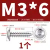 Tornillos Autorroscantes Redondos de Acero Inoxidable 304 Chapados en Oro con Cabeza Hexagonal y Arandela, Cabeza de Hongo, Cabeza Plana Grande, Tornillos para Madera M3M4M5M6