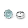 F136 Titanio Borde Serrado Piedra Ojo de Gato Tachuelas Planas para Oreja Tachuelas para Labio G23 Aleación de Titanio Joyería para Piercing Tachuelas para Cartílago de Oreja Tachuelas para Lengua