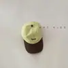 Gorra de Béisbol Infantil con Elegante Bordado de Letras y Diseño Color-Blocking para Primavera y Otoño, Gorra de Sol de Moda para Niños