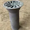 Bocal de Sino de Ferro Fundido Calha Telhado Terraço Descarga Direta Calha de Água da Chuva Tipo 87 Plug-in Interno Soquete de Calha de Água da Chuva Ralo de Piso Redondo