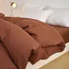 Amazon Comercio Exterior Transfronterizo Color Sólido Cepillado Funda de Edredón Individual Artículo Único Ropa de Cama Suministro Dedicado Se Puede Añadir Logo Dropshipping