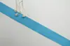 Cinta de grogrén de 2.5 cm cinta de flor azul Cinta caja de regalo cinta para empaque de pastel decoración de lazo hecho a mano