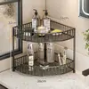Prateleira de Lavatório Canto de Mesa de Maquiagem Desktop Batom Perfume Acessórios Skincare Caixa Organizadora de Cosméticos para Banheiro