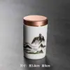 Frasco Portátil de Viaje Sellado de Esmalte Frasco Pequeño Portátil para el Hogar de Cerámica Caja de Empaque para Té al por Mayor Caja de Regalo