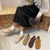 Sapatos Slip-On Casuais Versáteis Moda Nicho Sapatos Birkenstock Flats para Mulheres Verão 2025 e Outono Novo Retrô Roupa Exterior