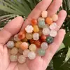 Acessórios de Contas de Abóbora de Seda Dourada de Xinjiang Contas Soltas de Aventurina Multicolorida de Jade Pulseira DIY Artesanato de Joias Pulseira