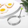 Ferramenta de fritar ovos em aço inoxidável para café da manhã em casa, forma para fritar ovos, ferramenta para assar bolos, utensílio de cozinha prático recomendado