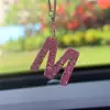 Colgante para Coche con Forma de Oso de Amor de Arcilla Amazon Transfronterizo, Colgante para Interior de Coche, Colgante de Letra de Alta Gama para Mujeres