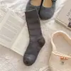 Meias de Lã Fofas para Mulheres, Estilo Japonês Outono/Inverno, Aquecimento de Lã Espessada, Meias de Cano Médio, Meias Argyle Slouch
