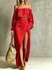 Site independente transfronteiriço europeu e americano 2026 AliExpress conjunto casual liso sem alças feminino