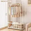 Cabide de Roupas de Chão Cabide de Roupas para Quarto Varanda de Casa Cabide Secador de Roupas Leve de Luxo Quarto de Estudante Cabide Simples de Armazenamento