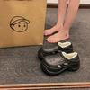 Novos Sapatos de Algodão com Solado Grosso, Forrados com Lã, com Furos, Femininos, Antiderrapantes, Térmicos, Casuais, Versáteis, Pantufas de Algodão