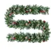 2,7m Rattan Verde de Natal Pinhas Frutas Vermelhas Árvore de Natal Decoração DIY Rattan Shopping Hotel Cena Combinando