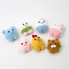 Muñecas de Dibujos Animados, Tigre de Punto de Lana, Elefante, Gallo, Productos Terminados de Tejido Creativo con Forma de Dumpling, Pequeños Adornos, Accesorios para Bolsas