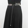 Cadena de cintura de metal para mujer, estilo ins de moda de verano, nueva decoración, diseño de vestido a juego, cinturón con personalidad de calle alta