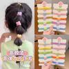 Alta elasticidade não machuca o cabelo estrela corda de cabelo feminino bonito cor elástico de cabelo alto senso durável faixa de cabelo infantil
