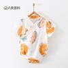 Ropa para Bebé, Estilo Delgado de Verano, Mameluco de Manga Corta Clase A, Conjunto de una Pieza para Recién Nacido, Body de Algodón de Bambú Estilo Chino