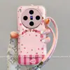 Adecuado para Funda de Teléfono Móvil Vivox300, Dibujo Animado de Aspecto Elegante Vivox200Pro, Artístico y Sencillo, Perro Bordado Feliz