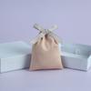 Bolsa de joyería de gamuza, bolsa de franela con cinturón, bolsa de la suerte con texto de caramelos felices, bolsa de tela pequeña, venta al por mayor, suministro directo