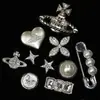 Serie Romántica Interestelar Zapatos con Agujeros de Estrella y Tierra DIY Zapatos Metálicos Hebilla de Zapato de Flor Parte Superior del Zapato Sujetador Decorativo