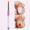 Caneta Escova para Limpeza de Unhas com Haste de Diamante de Cristal Caneta Escova para Escavação Oca Ferramentas para Unhas