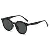 Gafas de sol retro redondas con remaches para mujer, sensación de alta gama, ins, amarillas, para protección solar, para hombre, anti-onda ultravioleta