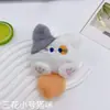 Lindo Colgante de Llavero de Peluche de Grupo Pequeño de Gatos Blancos Muñeca de Dibujos Animados Adornos para Colgar en Bolsos de Niña Muñeca Muñeca