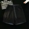 Shorts Esportivos Xadrez Color Block Masculino Verão Corrida Roupa Externa Calças de Basquete Adolescente Casual Largo Tendência Marca Calças de Cinco Pontos