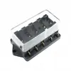 Portafusibles de coche de 2 vías, 4 vías, 6 vías, 8 vías, 10 vías, 12 vías, entrada múltiple, salida múltiple, caja de fusibles modificada, enchufe de 6,3