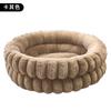 Ninho Popular para Pets da Amazon Pelo de Coelho Reto Camada Dupla Redondo Tapete de Ninho para Gatos e Cachorros Aquecimento de Inverno Universal Venda Direta da Fábrica