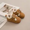 Sapatos Versáteis de Pelúcia e Algodão para Crianças 2026 Inverno Novo Sapatos de Pelúcia Quentes Birkenstock Sapatos Versáteis de Algodão para Crianças Médias e Grandes