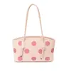 Bolsa Tote Versátil Estilo Menina Japonesa Bolsa de Bolinhas Bolsa de Mão Casual de Primavera Bolsa de Mão Fofa Estilo Francês