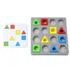 Juego de Mesa de Educación Temprana para Niños con Habilidad Manual, Pensamiento Espacial, Forma de Tarjeta, Emparejamiento, Transfronterizo, Nuevo Producto