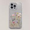 Fornecimento Exclusivo Transfronteiriço de Capas de Celular com Flores Secas Ultra Brilhantes para Apple 17Pro, Adequadas para Iphone16P, Alto Valor Estético para Meninas