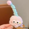 Pinza para el Cabello Color Caramelo Pequeño Monstruo Bola de Resorte de Felpa Divertida Divertida Tocado para Mujer Nuevo Clip de Pico de Pato Lindo Tridimensional