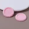 Estilo Coreano Sencillo y Versátil Color Puro Felpa Flocada Superficie Cóncava y Convexa Parche Redondo DIY Accesorios para Joyería Hecha a Mano Venta al por Mayor