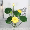 Flores de Loto Simuladas, Hojas de Loto Falsas para Estanques, Nenúfares para Paisajismo, Decoración para Acuarios, Accesorios para Espectáculos de Danza, Flores Artificiales de Alta Gama