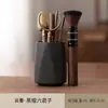 Ceremonia del Té Horno Ge Seis Caballeros Juego Patrón de Grietas de Hielo Accesorios para Juego de Té Kung Fu Bandeja de Té Adorno Pinzas de Té de Madera Maciza