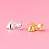 Acessórios de Joias em Prata Esterlina 925 Pingente de Lírio-do-Vale Material para Contas Artesanal DIY Acessórios de Pingente para Pulseira Colar