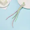 Lanyard de Poliéster Sandwich Dos Colores Colgante de Cuerda Personalizado de Moda Cuerda Trenzada Nudada de Colores DIY Lanyard de Cuerda al por Mayor