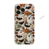 Funda de teléfono retro con textura de fantasma y murciélago de Halloween para iPhone 16/15, cobertura total, ligera y carcasa dura, también compatible con Apple 17P