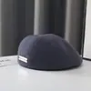 Gorra de lana de visera, Boina de estilo retro británico de moda para mujer, Sombrero versátil de otoño e invierno adecuado para caras redondas, Cálido y elegante