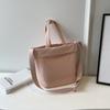 Bolso de lona para mujer, gran capacidad, nuevo, 2024, sencillo, estilo occidental, portátil, bandolera informal de moda de estilo coreano.