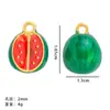 Popular Pingente Mini Fruta Transfronteiriço Estéreo DIY Acessórios de Joalheria Melancia Morango Liga Pulseira Colar Acessórios