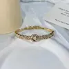 2025 Nuevo Estilo Mariposa Personalidad Simple Nicho Lujo Ligero Diseño de Diamante Pulsera Aleación Joyería de Mariposa