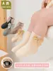 Calcetines para bebé, nueva versión coreana de primavera y otoño, calcetines de algodón peinado con lazo estilo ins, calcetines de tubo medio con borde suelto para bebé, venta al por mayor transfronteriza 2