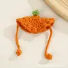 Mini Chapéus de Crochê Feitos à Mão Série de Frutas Acessórios para Bonecas Chapéus de Tricô para Bonecas Acessórios Decorativos DIY