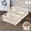 Cesta de armazenamento de mesa de imitação de rattan para uso doméstico, organizador de itens diversos para banheiro, cesta de plástico para lanches na cozinha e sala de estar
